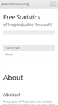 Mobile Screenshot of freestatistics.org