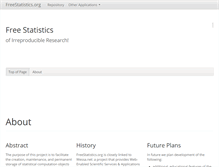 Tablet Screenshot of freestatistics.org