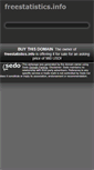 Mobile Screenshot of freestatistics.info